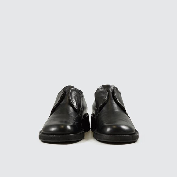 Kansai Yamamoto vintage fold-over leather shoes - Made in Japan - Size US 6.5 - Picture 2 of 14